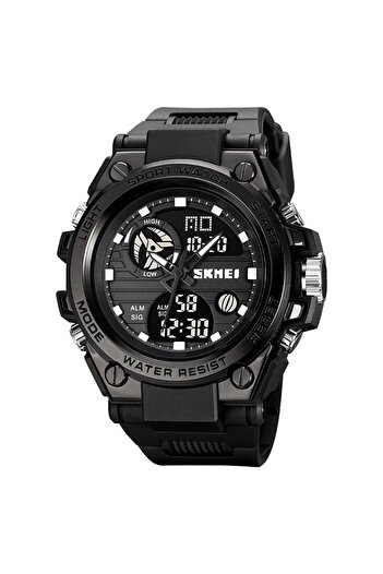 Skmei Men's Watch Casual Stopwatch Alarm Digital Analog Black