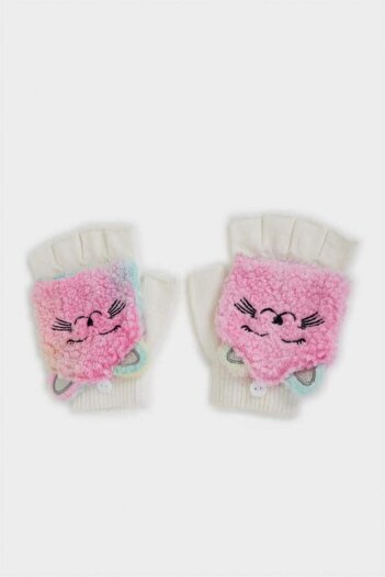 DeFacto Girl's Embroidered Knit Gloves (25 Wn)