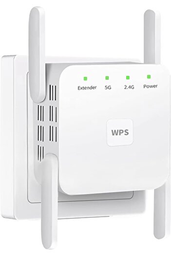 PONİSS Dual-Band WiFi Range Extender 1200Mbps from Ponicoyzi, Long Range WiFi Signal Booster with 4 Antenna