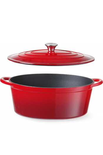 Other Enameled cast iron pot 6.88 l red - Hendi 626825
