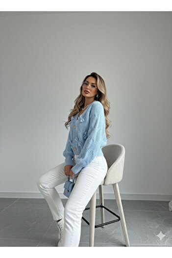 hidafashion Strickery Cardigan with Strip Detail
