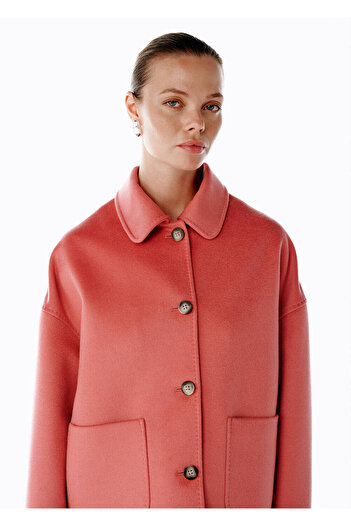 Knitss Pink Wool Coat