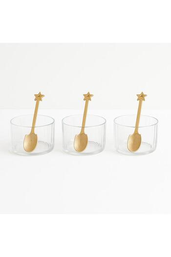 Noah Exclusive 6 Pieces Bamboo Handle Borosilicate Glass Cupboard