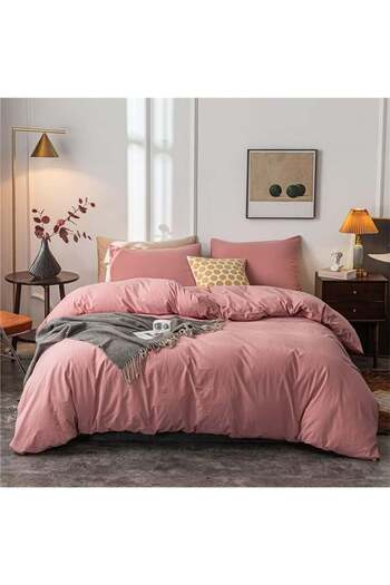 Bukela Cotton Duvet Cover, Soft Prewashed Duvet Cover Set 4 Pieces, Queen Size Duvet Cover, Quilt Co