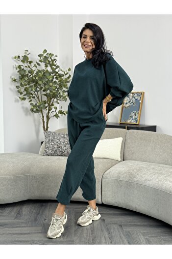 RAMONA BADESCU EXCLUSIVE Ribbed velvet set – oversized cut