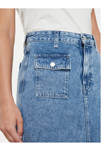 Tommy Jeans Women's Denim skirt DW0DW18226 Blue