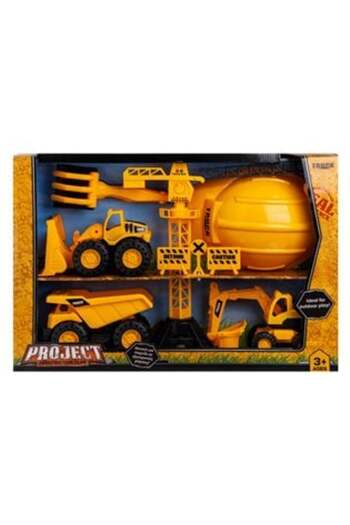 OEM Construction Vehicles Play Set with Accessories and Helmet