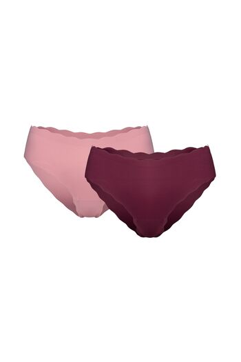 ESOTIQ Women's Seamless Briefs 2-Pack Set Classic Panties Super Soft Invisible Design | Peony