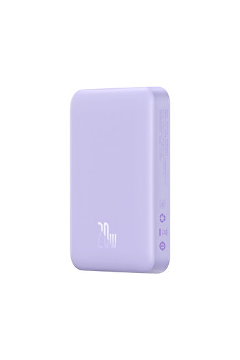 Other Magnetic inductive power bank 10000mAh 20W + USB-C cable - purple