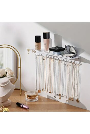 VENON White Metal Wall Mounted Jewelry Rack Jewelry Stand Bracelet Necklace Hanger Rack Jewelry Organizer