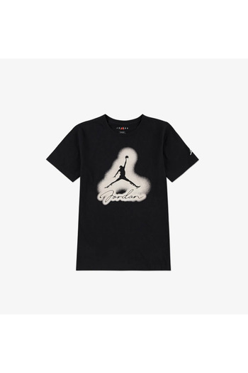 Nike Jordan Printed Air Brushed Children's Black T-Shirt 95D622