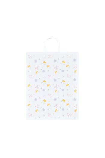 Papette Set of 100 Kraft Paper Bags with Pattern 5 Floral 32 x 41(H) x 12cm
