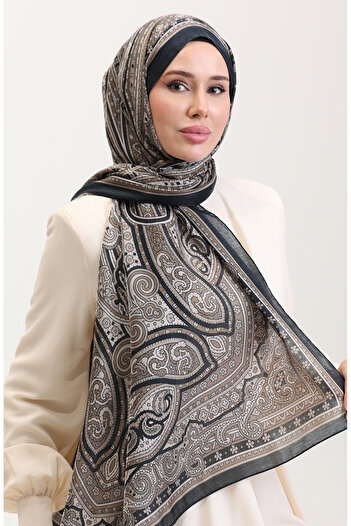 sefamerve Ethnic Amber Shawl 70278-05 Emerald Green