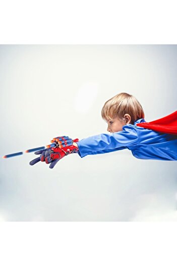 zola Spiderman glove for children, launcher, 20 foam projectiles, textile material, 17 × 7.5 × 6.5 cm