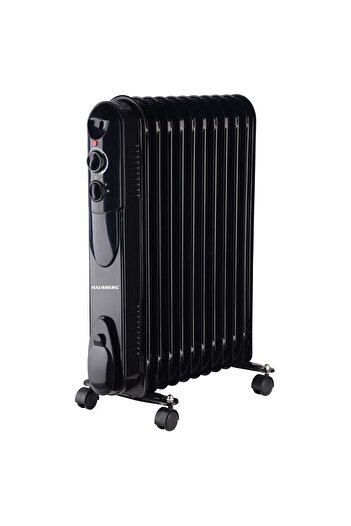Hausberg HB-8925 electric oil radiator, 3 settings, 1000-1500-2500W, 11 elements 110x580 mm, thermostat