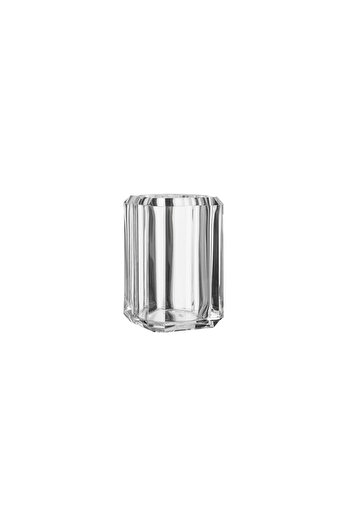 Dania Luxurious transparent acrylic holder with a modern geometric design (10×6.5 cm)