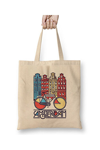 Toyaso Amsterdam Netherlands Tote Bag Long Handle Shopping Bag Beach Bag