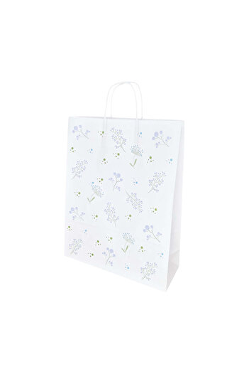 Papette Set of 100 Kraft Paper Bags with Pattern 6 Floral 32 x 41(H) x 12cm