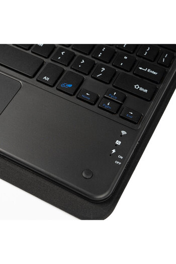 HTstore Galaxy Compatible Tab S7 Plus T970 Zore Border Keyboard Bluetooth Connected Tablet with Stand and Keyboard