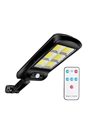 DEEBCO Solar-powered lamp, 200 w, remote control and motion sensor