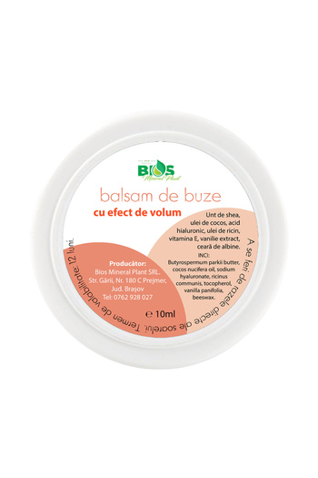 Bios Mineral Plant Balsam de buze cu efect de volum, 10 ml