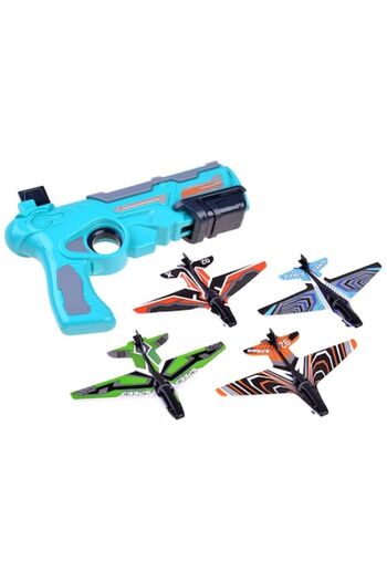 Jokomisiada Set Pistol Launcher + 4 planes, Jokomisiada, Multicolor