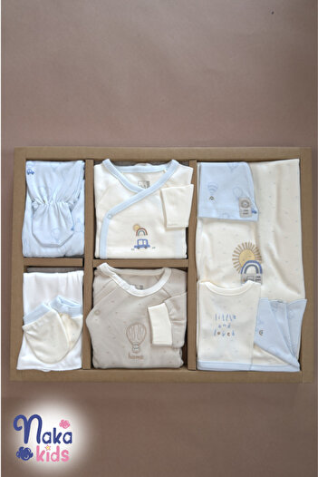 Naka Concept Rainbow 10 Piece Hospital Discharge Set – 100% Cotton