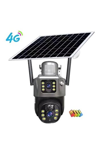 V380 Pro Camera Video 4G 8MP with Solar Panel, 12000 mAh Battery