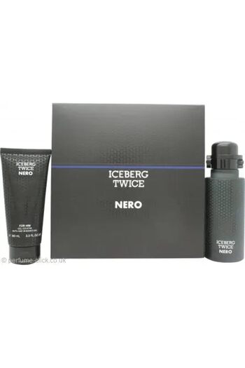 Iceberg Twice Nero Gift Set: Eau de Toilette Spray 125ml and Shower Gel 100ml for Men