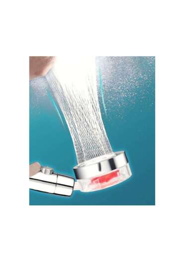 OEM High Pressure Shower Head with Button to Stop Water and Vortex Jet - Chrome
