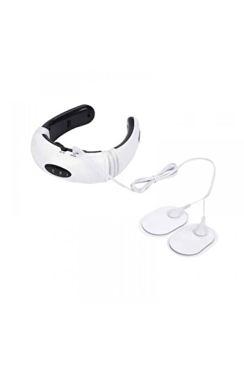 OEM Massage device HX-5880 with electromagnetic pulses for neck and back, 2 body electrodes, 6 modes, wh