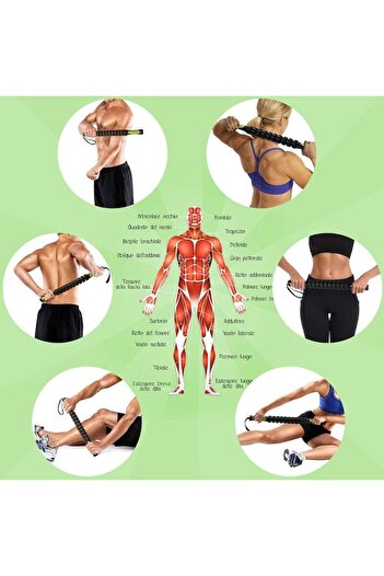 Sportneer Massage Stick with Rollers, Sportneer, Effectively Relieves Muscle Pain