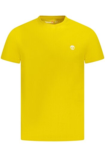 Timberland SHORT SLEEVE TEE men's T-shirt, with embroidered mini logo, Regular fit, Yellow