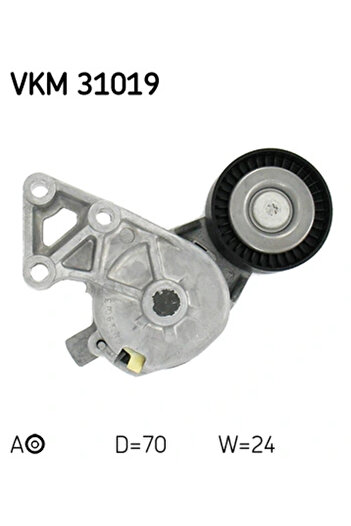 SKF Timing belt tensioner VW NEW BEETLE (9C1 1C1) 2001-2010