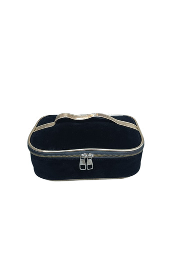 Maykis Suede Box Makeup and Dress Bag