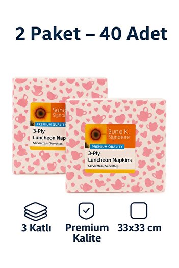 CKM silikon Suna K Signature Collection – Premium 3-Ply Patterned Napkin
