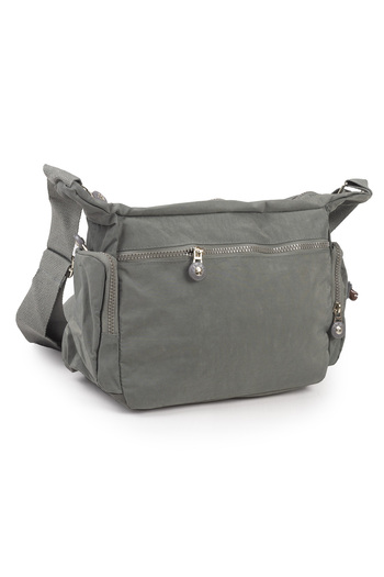 İMAKS Krinkıl / Klinkır Waterproof Fabric Multi-Compartment Crossbody Shoulder Messenger Bag Gray 116g