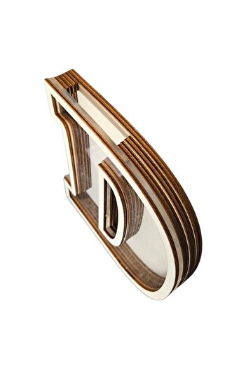 OEM Alphabet Money Box - Letter D, 12 x 3 x 16 cm