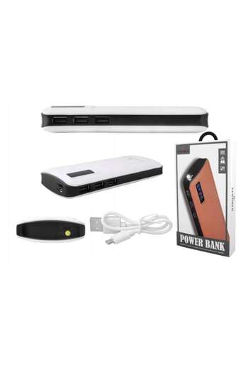 OEM External Battery - 20000 mAh, 3 x USB, White/Black