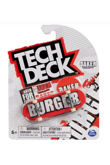 Spinmaster Tech Deck Burger Finger Skateboard 96mm