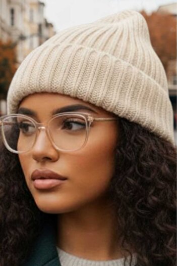 Trenderrs Women's Soft Textured Thick Ribbed Soft Wool Beret