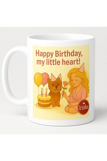 irişka Mug Cup Illustrated Mug Cup 9X8.5 cm