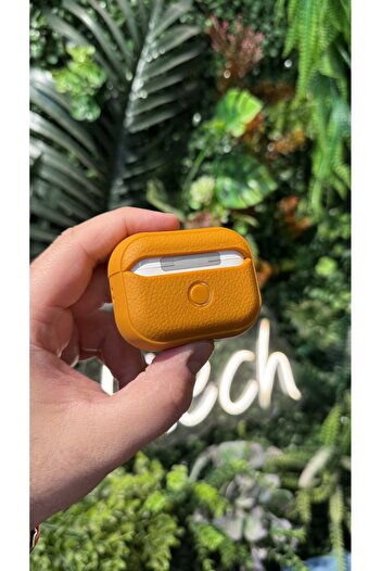 NFTECH AirPods Pro/Pro2. Generation-Compatible Leather Case with Strap Attachment