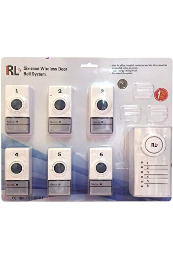 RL Six Zone Wireless Door Bell for Offices Restaurant RL-05060