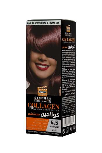 NITRO CINEMA Collagen Pro Hair Color Mahogany 4.50