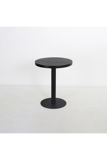 DEC13 Distinctive round cafe table with black balloon
