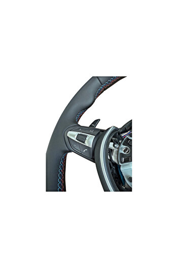 Lumi LUXURY Volan sport piele compatibil BMW Seria 5 FL E60 E61 Seria 6 FL E63 E64 fabricatie dupa 09/2005
