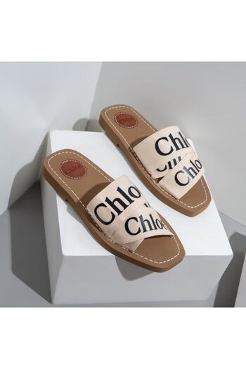 essentialneedsforall Women’s Chloe Canvas Strap Slides – Casual Comfort Slip-On Sandals