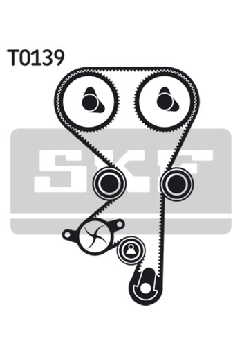 SKF Water pump + timing belt set OPEL ASTRA G coupe (T98) 2000-2005