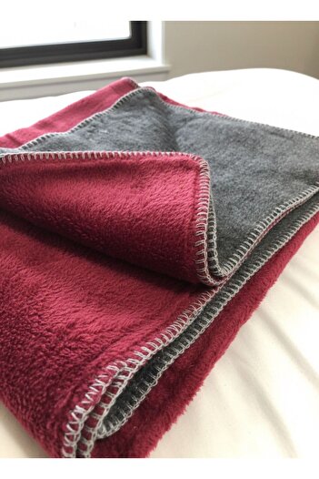 zera collection Double Sided Double Color Woolen Acrylic Fleece Blanket - Tv Blanket 180X220 - 2200 Grams